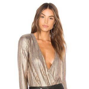 MINKPINK metallic bodysuit L